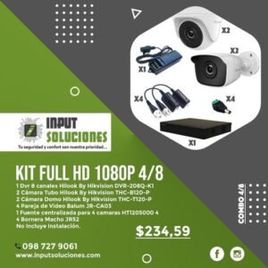 KIT FULLHD 1080P 4/8